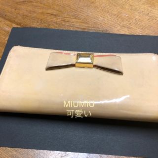 ミュウミュウ(miumiu)の可愛いMIUMIUミュウミュウレディース長財布 再値下げ(財布)