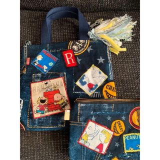 【ハンドメイド】SNOOPYトートバック&ポーチセット タッセル付き(バッグ)