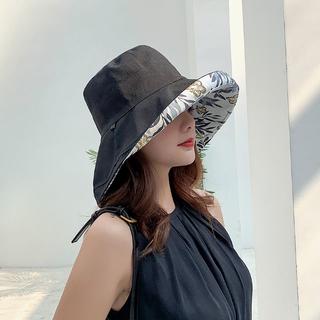 帽子 ハット レディース UVカット 両面使い 紐付 紫外線対策 小顔効果 　7(ハット)