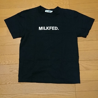 ミルクフェド(MILKFED.)のMILKFED ロゴTシャツ 黒(Tシャツ(半袖/袖なし))