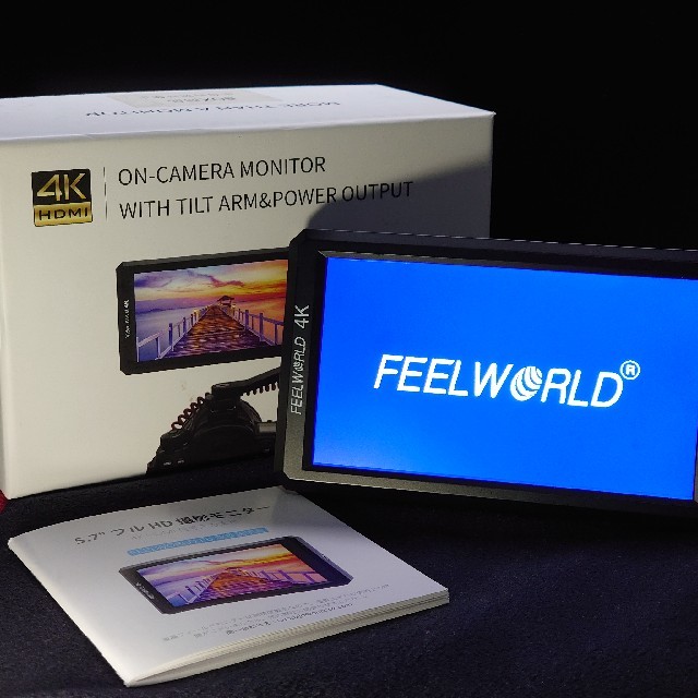 人気ブラドン Feelworld F6 カメラ用液晶モニター（+予備バッテリー