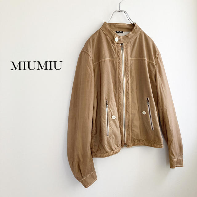 miumiu(ミュウミュウ)の★miumiu★ジップアップジャケット ブルゾン  レディースのジャケット/アウター(ブルゾン)の商品写真