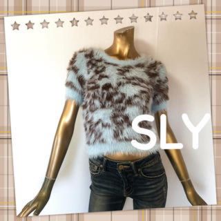 スライ(SLY)の最終値下げ☆SLY レオパード ファー 半袖 トップス(Tシャツ(半袖/袖なし))