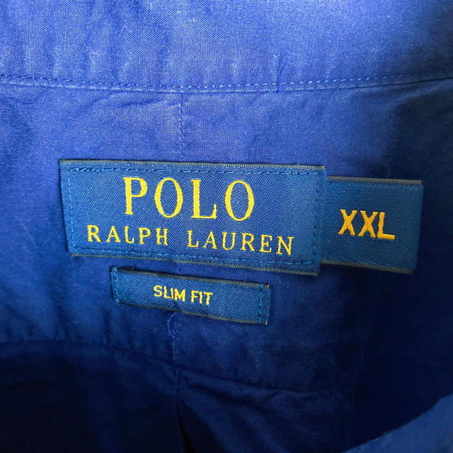 POLO RALPH LAUREN(ポロラルフローレン)の【オススメ】Ralph Lauren◎青×黄 ビッグサイズ ホース刺繍 シャツ メンズのトップス(シャツ)の商品写真