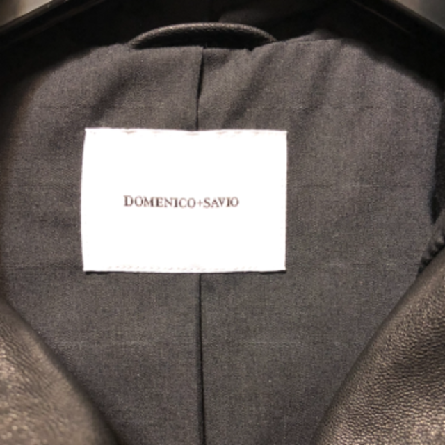 DOMENICO+SAVIO - DOMENICO+SAVIO フードレザーJKT 46 ブラック DOMENICO+SAVIO - DOMENICO+SAVIO フードレザーJKT 46 ブラック