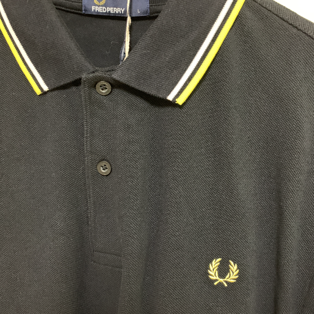 FRED PERRY(フレッドペリー)の新品 FRED PERRY フレッドペリー ポロシャツ ブラック 黒 メンズのトップス(ポロシャツ)の商品写真