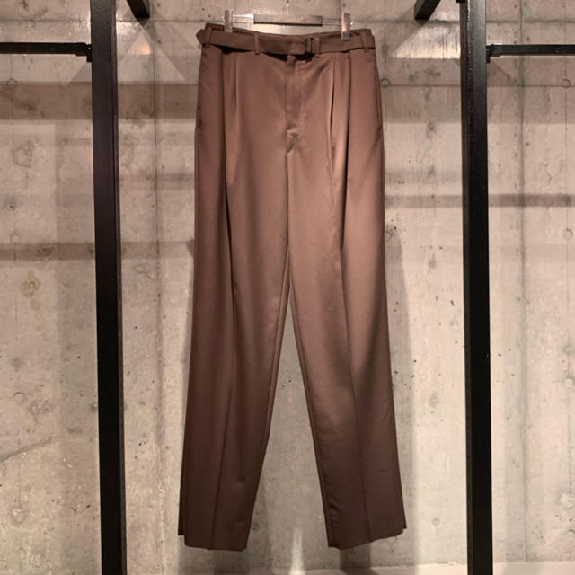 新作入荷!!】 LEMAIRE 19AW ベルテッドウールパンツ せせり LEMAIRE
