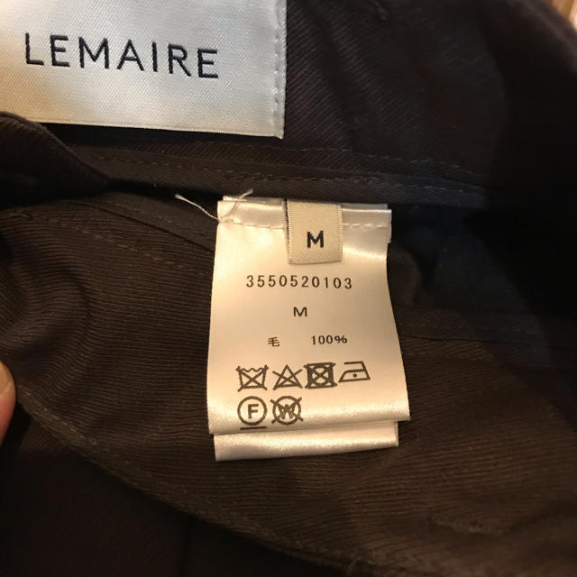 LEMAIRE(ルメール)のせせり様専用　LEMAIRE ベルテッドウールパンツ 19AW メンズのパンツ(スラックス)の商品写真