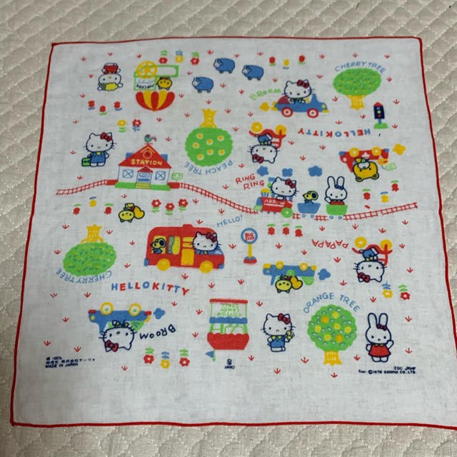 1970年代希少品！ハローキティ　ハンカチ　レトロ