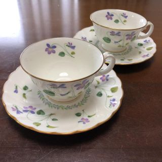 ノリタケ(Noritake)のノリタケ　カップ＆ソーサー2客(グラス/カップ)