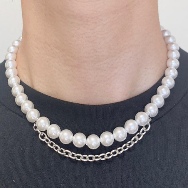 COMME des GARCONS(コムデギャルソン)のchangeable pearl necklace 2way chain メンズのアクセサリー(ネックレス)の商品写真