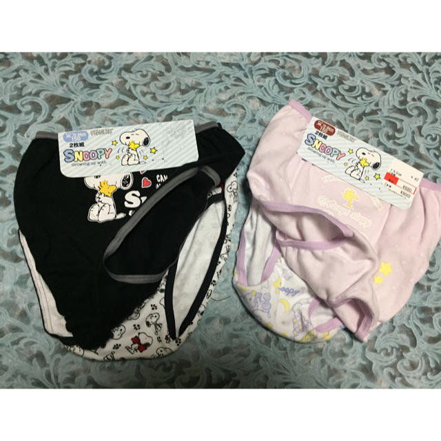 SNOOPY(スヌーピー)の150  ガールズ  ショーツ  計4枚  スヌーピー 女児 肌着 キッズ/ベビー/マタニティのキッズ服女の子用(90cm~)(下着)の商品写真