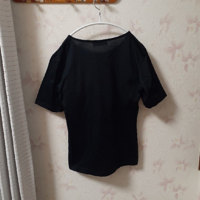 Gerald Genta(ジェラルドジェンタ)のジェラールダレル（GERARD DAREL）黒カットソー Tシャツ レディースのトップス(Tシャツ(半袖/袖なし))の商品写真