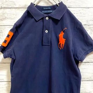 ポロラルフローレン(POLO RALPH LAUREN)のラルフローレン Ralph Lauren ポロシャツ デカロゴ 刺繍 ビンテージ(ポロシャツ)