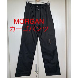 モルガン(MORGAN)のMORGAN ナイロンカーゴパンツ　Lサイズ　ブラックカラー(ワークパンツ/カーゴパンツ)