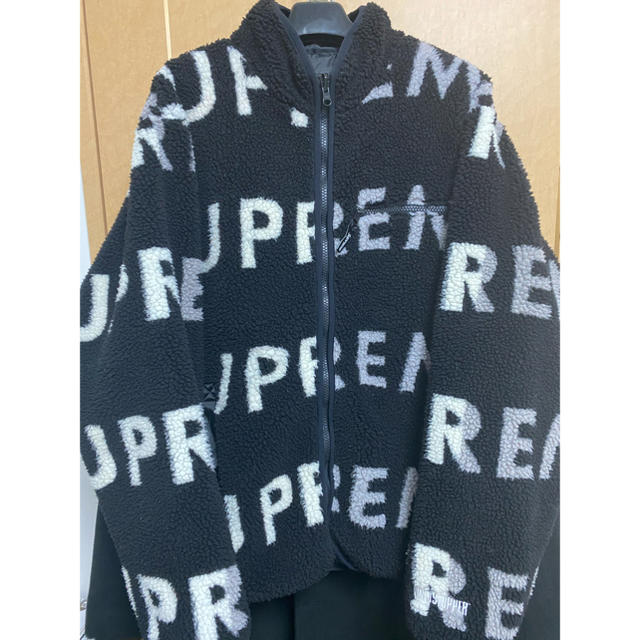 正規品 Supreme Reversible Logo Fleece Mサイズ