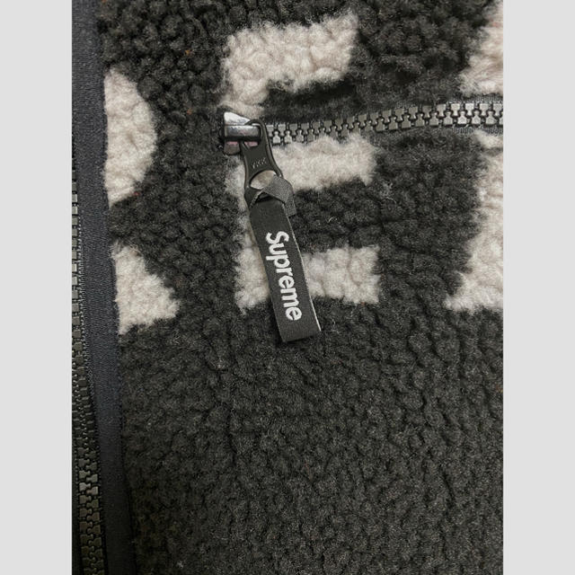 supreme reversible logo fleece