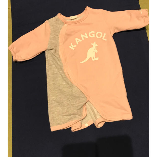 KANGOL(カンゴール)の【ベビー服♡50-60】カンゴール ピンク 新生児 キッズ/ベビー/マタニティのベビー服(~85cm)(ロンパース)の商品写真