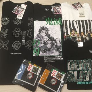 ジーユー(GU)の鬼滅の刃　gu ユニクロ　限定バンダナ　6点セット　140(Tシャツ/カットソー)