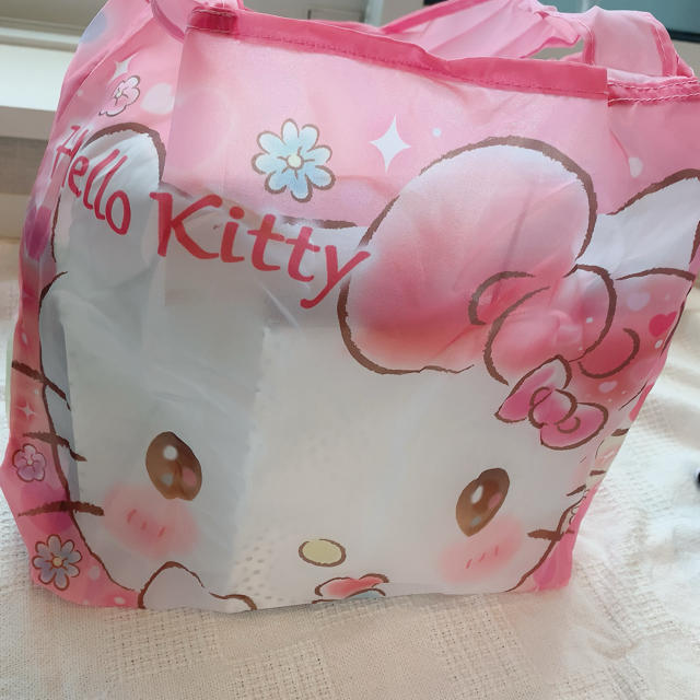 ハローキティ(ハローキティ)の【新品】エコバック　キティ　 レディースのバッグ(エコバッグ)の商品写真