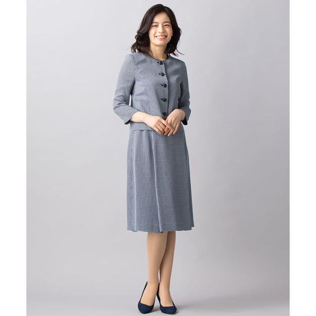 leilian - 新品タグ 未着 レリアン LEILIAN ジャカードチェック leilian - 新品タグ 未着 レリアン LEILIAN ジャカードチェック
