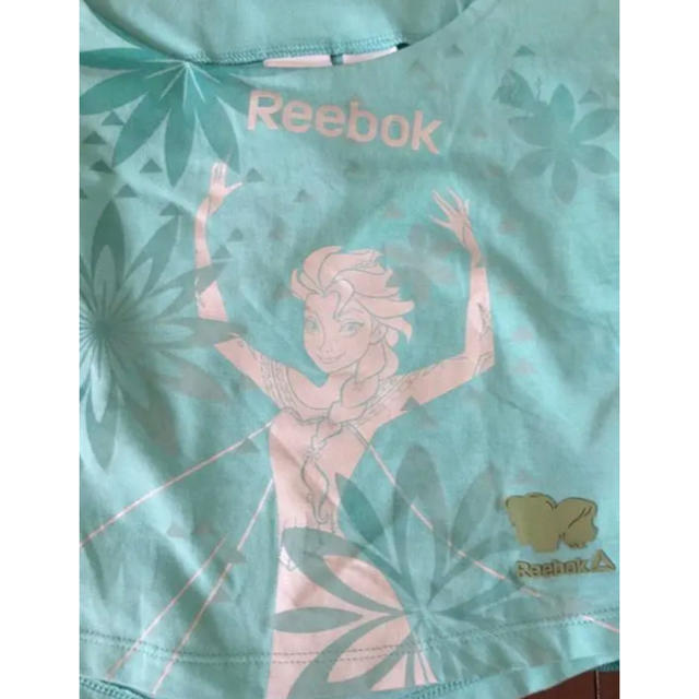 Reebok(リーボック)の新品タグ付き！Reebok ディズニー アナと雪の女王 カットソー◇サイズ１００ キッズ/ベビー/マタニティのキッズ服女の子用(90cm~)(Tシャツ/カットソー)の商品写真