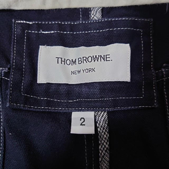 THOM BROWNE(トムブラウン)の【THOM BROWNE】トムブラウン デニム ハーフパンツ メンズのパンツ(ショートパンツ)の商品写真