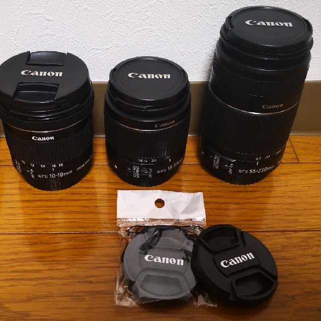 Canon(キヤノン)のCanon レンズキャップ58mm 1個落下、紛失防止ストラップ&ホール付 スマホ/家電/カメラのカメラ(デジタル一眼)の商品写真