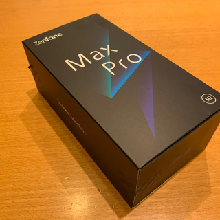 エイスース(ASUS)のZenfone Max Pro M2/ミッドナイトブルー　中古品(スマートフォン本体)