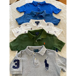 ポロラルフローレン(POLO RALPH LAUREN)のラルフローレン　半袖ポロシャツ5枚セット　サイズ6 、　ビッグポニー1枚含む(Tシャツ/カットソー)