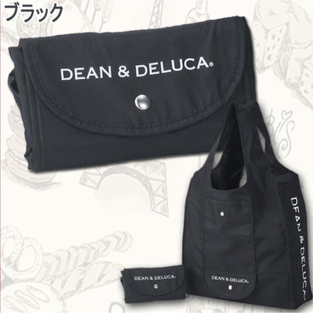 DEAN & DELUCA(ディーンアンドデルーカ)のDEAN &DELUCAエコバック　トートバッグ　ブラック レディースのバッグ(エコバッグ)の商品写真