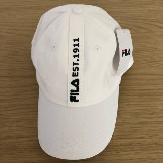 フィラ(FILA)のFILA白キャップ　(キャップ)