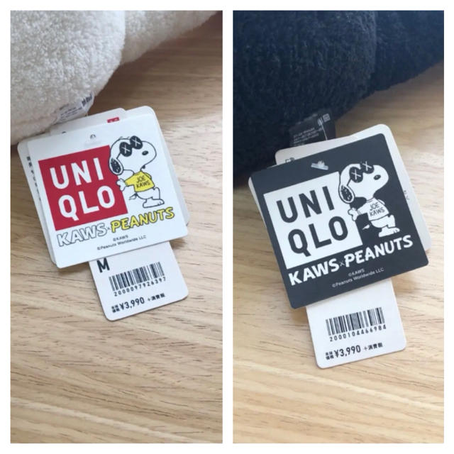 UNIQLO × KAWS スヌーピー白＆黒 Mサイズ