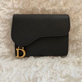 ディオール(Dior)のDior 折り財布　ブラック(財布)