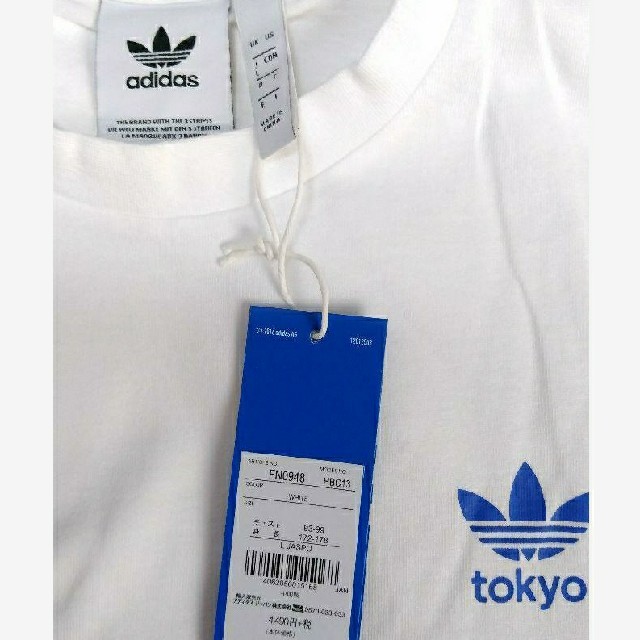 adidas(アディダス)の新品 L adidas originals Tシャツ 東京 tokyo 白青 メンズのトップス(Tシャツ/カットソー(半袖/袖なし))の商品写真