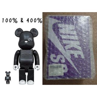 メディコムトイ(MEDICOM TOY)のBE@RBRICK NIKE SB 2020 BLACK 100％ & 400％(その他)