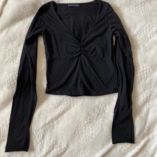 ブランディーメルビル(Brandy Melville)のkiki 様専用Brandy Melville ブラック長袖トップスポロシャツ(カットソー(長袖/七分))