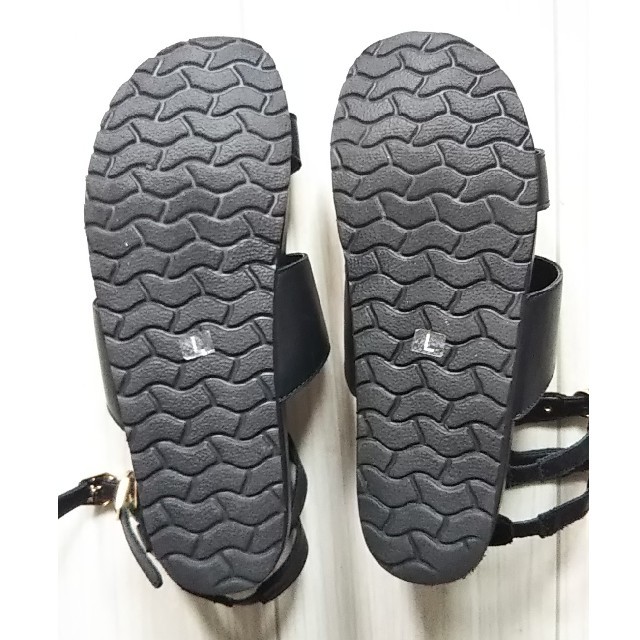 ベルメゾン(ベルメゾン)のBENEBIS ベネビスサンダルブラックL スポサン グラディエーター レディースの靴/シューズ(サンダル)の商品写真