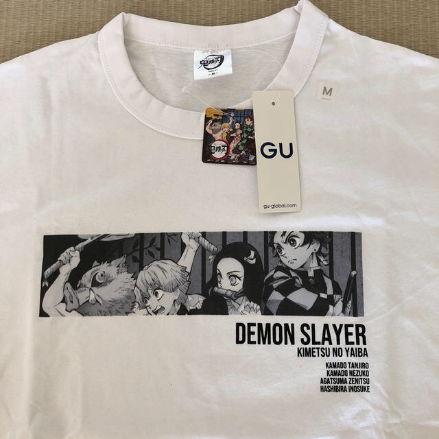 GU(ジーユー)の鬼滅の刃　GU Tシャツ　メンズ　M メンズのトップス(Tシャツ/カットソー(半袖/袖なし))の商品写真