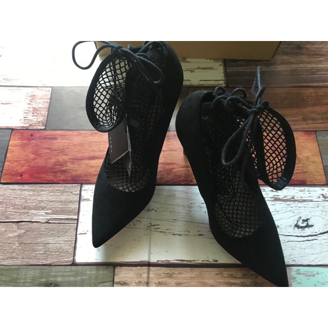 rienda(リエンダ)の【新品】網タイツ　ソックスブーツ レディースの靴/シューズ(その他)の商品写真
