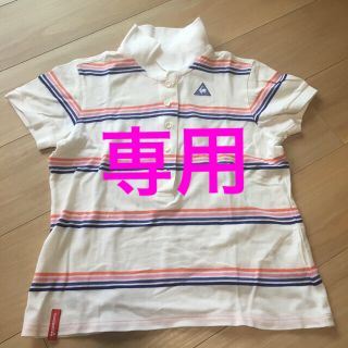 ルコックスポルティフ(le coq sportif)の【オレンジ様専用】ルコック ゴルフ ポロシャツ レディース Lサイズ(ウエア)