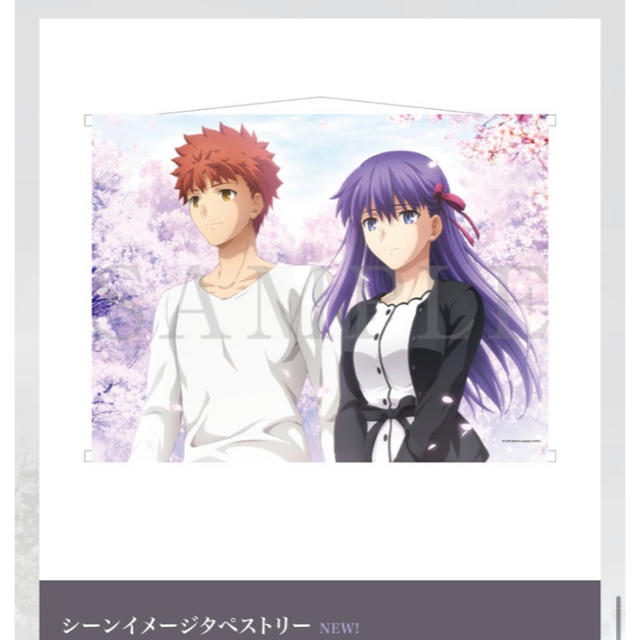 劇場版　Fate/stay night HF B2タペストリー エンタメ/ホビーのアニメグッズ(その他)の商品写真