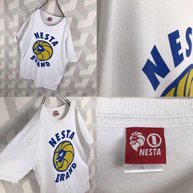 NESTA BRAND(ネスタブランド)の【NESTA BRAND】肉厚 L ビッグプリント Tシャツ ライオン レゲエ白 メンズのトップス(Tシャツ/カットソー(半袖/袖なし))の商品写真