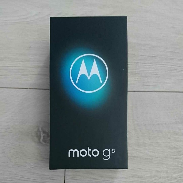 スマートフォン/携帯電話motorola モトローラ simフリースマホ moto g8 ノイエブルー