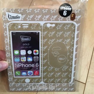 アベイシングエイプ(A BATHING APE)の新品未使用A BATHING APEIPHONE6 6sケース エイプベイプスタ(iPhoneケース)