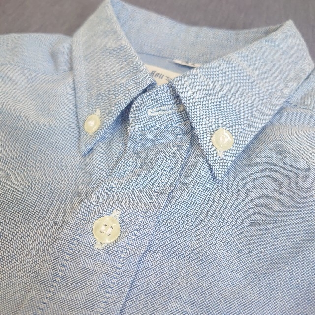 ボタンダウンシャツ 130㎝ キッズ/ベビー/マタニティのキッズ服男の子用(90cm~)(ブラウス)の商品写真