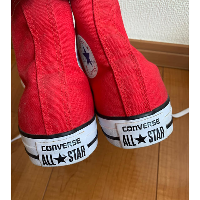 CONVERSE(コンバース)のCONVERSE ☆ ALL STAR レッド ハイカット スニーカー レディースの靴/シューズ(スニーカー)の商品写真