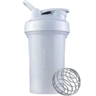 プロテインシェイカー　20オンス　600ml　ホワイト(トレーニング用品)