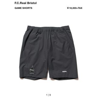 エフシーアールビー(F.C.R.B.)の【新品未使用】FCRB GAME SHORTS グレー　Mサイズ(ショートパンツ)