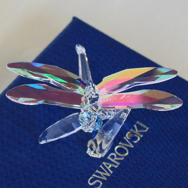 Swarovski バタフライ　トンボ　オブジェ クリスタル Swarovski バタフライ トンボ オブジェ クリスタル